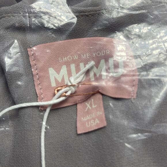 NWT Show me your MuMu Jess Ruffle Midi dress size XL - Picture 4 of 6